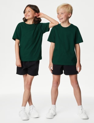 

M&S Collection Camiseta 100% algodón unisex (2-16 años) - Bottle Green, Bottle Green