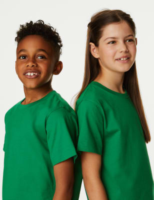 

Unisex,Boys,Girls M&S Collection Unisex Pure Cotton T-Shirt (2-16 Yrs) - Emerald, Emerald