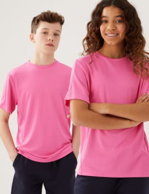 

Unisex,Boys,Girls M&S Collection Unisex Active T-Shirt (3-16 Yrs) - Pink, Pink