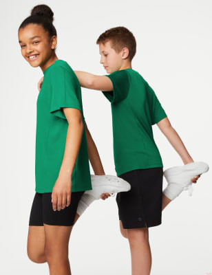 

Unisex,Boys,Girls M&S Collection Unisex Active T-Shirt (3-16 Yrs) - Emerald, Emerald