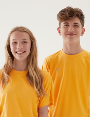

M&S Collection Active - Camiseta unisex (3-16 años) - Gold, Gold