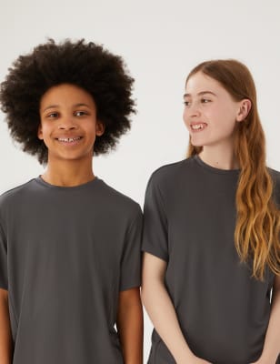 

Unisex,Boys,Girls M&S Collection Unisex Active T-Shirt (3-16 Yrs) - Dark Grey, Dark Grey