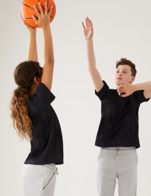 

M&S Collection Active - Camiseta unisex (3-16 años) - Black, Black