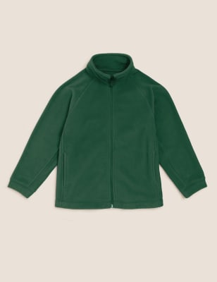 

Unisex,Boys,Girls M&S Collection Unisex Zip Fleece (2-16 Yrs) - Bottle Green, Bottle Green