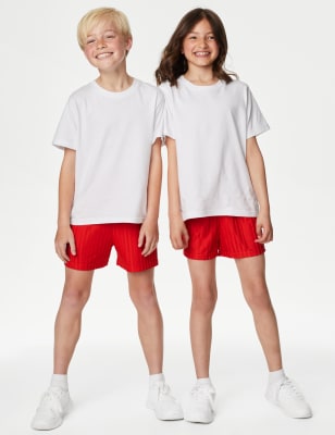 

Unisex,Boys,Girls M&S Collection Unisex Sports School Shorts (2-16 Yrs) - Red, Red