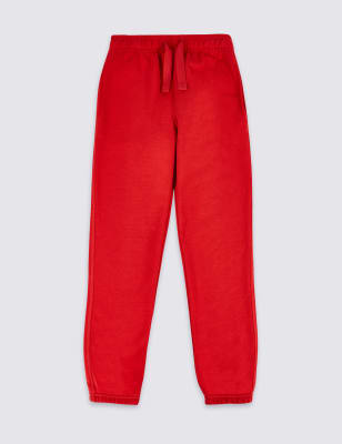 

M&S Collection Pantalón deportivo regular unisex de algodón (2-18 años) - Red, Red