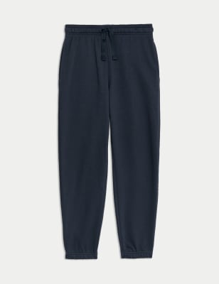 

M&S Collection Pantalón deportivo regular unisex de algodón (2-18 años) - Dark Navy, Dark Navy