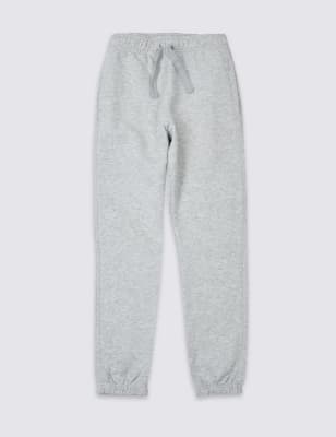 

M&S Collection Pantalón deportivo regular unisex de algodón (2-18 años) - Grey Marl, Grey Marl