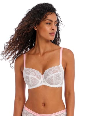 Freya Women's Offbeat Wired Side Support Bra D-K - 40F - White, White,Black,Beige