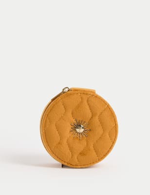 

M&S Collection Small Velvet Sun Jewellery Box - Ochre, Ochre