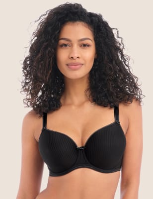 Freya Women's Idol Wired Moulded Balcony Bra D-HH - 34F - Black, Black,Nude