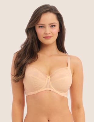 Fantasie Women's Fusion Wired Full Cup Side Support Bra D-HH - 36F - Black, White,Sand,Black,Blush