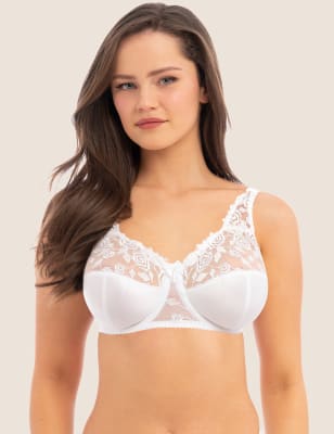 Fantasie Women's Belle Wired Full Cup Bra GG-JJ - 38JJ - Black, Black,White