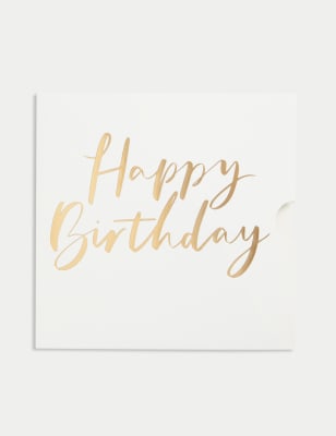 M&S Gold Happy Birthday Gift Card