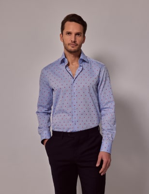 Hawes & Curtis Men's Pure Cotton Textured Shirt