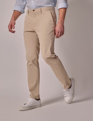 Hawes & Curtis Men's Stretch Chinos - 3631 - Navy, Beige,Navy,Olive