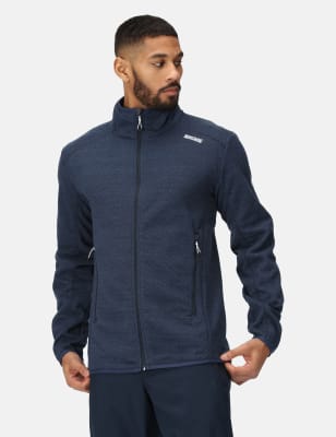 Regatta Men's Torrens Zip Up Fleece Jacket - Black, Black,Blue