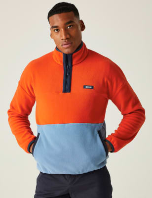 Regatta Men's Callide Fleece Colour Block Half Zip Jacket