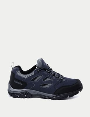 Regatta Men's Holcombe Waterproof Walking Shoes - 7 - Navy, Navy,Black