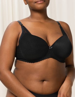 Triumph Women's Aura Spotlight Wired Full Cup Bra (A-F) - 34B - Black, Black,Cream