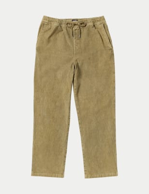 Billabong Men's Larry Relaxed Fit Corduroy Trousers - XL - Brown, Brown