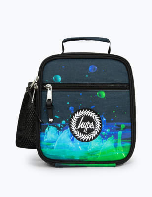 Hype Kids Water Droplets Print Lunch Box - Black, Black