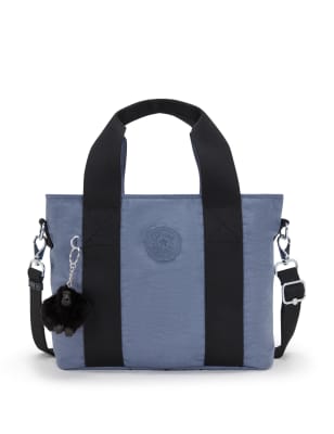 Kipling Women's Minta L Water Resistant Tote Bag - Light Blue, Light Blue