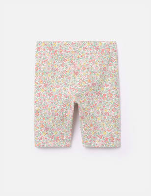 Joules Girls Cotton Rich Floral Cycling Shorts (2-10 Yrs) - 4y - Multi, Multi