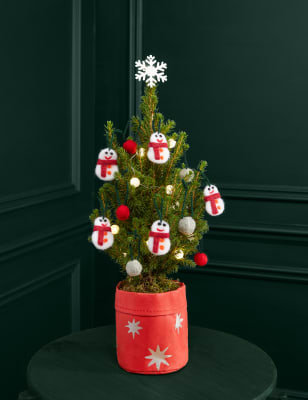 M&S Snowman Letterbox Tree image