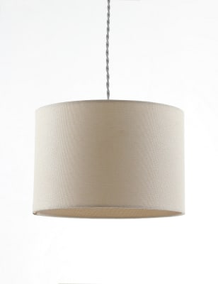 

M&S Collection Textured Drum Lamp Shade - Oatmeal, Oatmeal