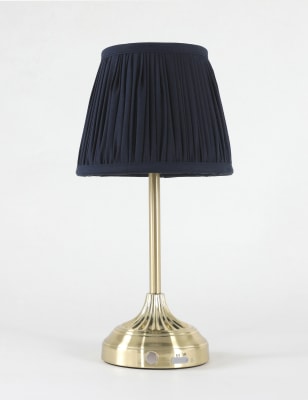 M&S Collection Naomi Rechargable Table Lamp - Navy, Navy