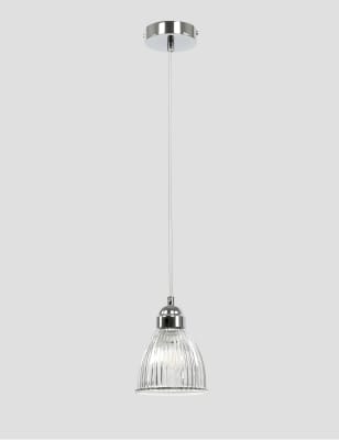 

M&S Collection Small Florence Pendant Light - Chrome, Chrome