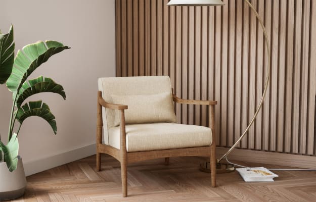 M&S Sherwood Accent Chair - CHR - Natural, Natural,Chestnut