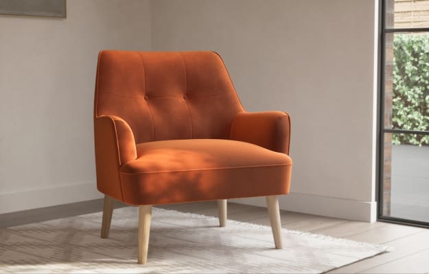 M&S Collection Flynn Armchair - CHR - Ginger, Ginger