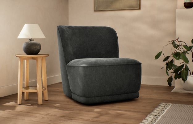 M&S Ellis Accent Chair - CHR - Natural, Graphite,Natural