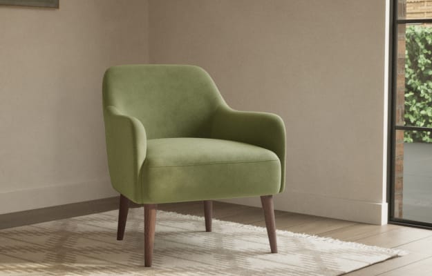 M&S Collection Daphne Accent Armchair - CHR - Natural, Forest Green,Natural,Midnight Navy