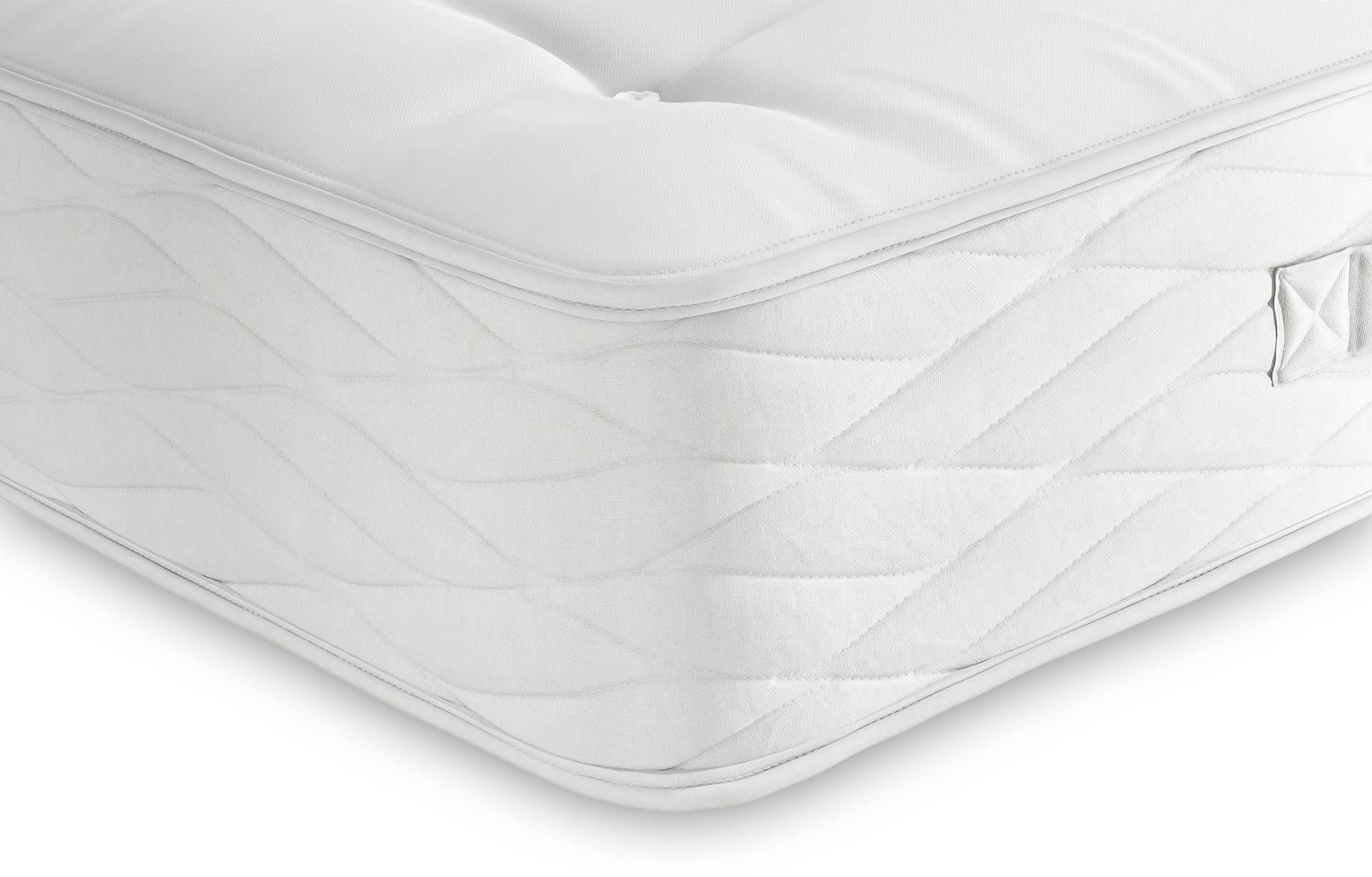 M&S Collection 1050 Pocket Spring Medium Natural Mattress - 5FT - White, White