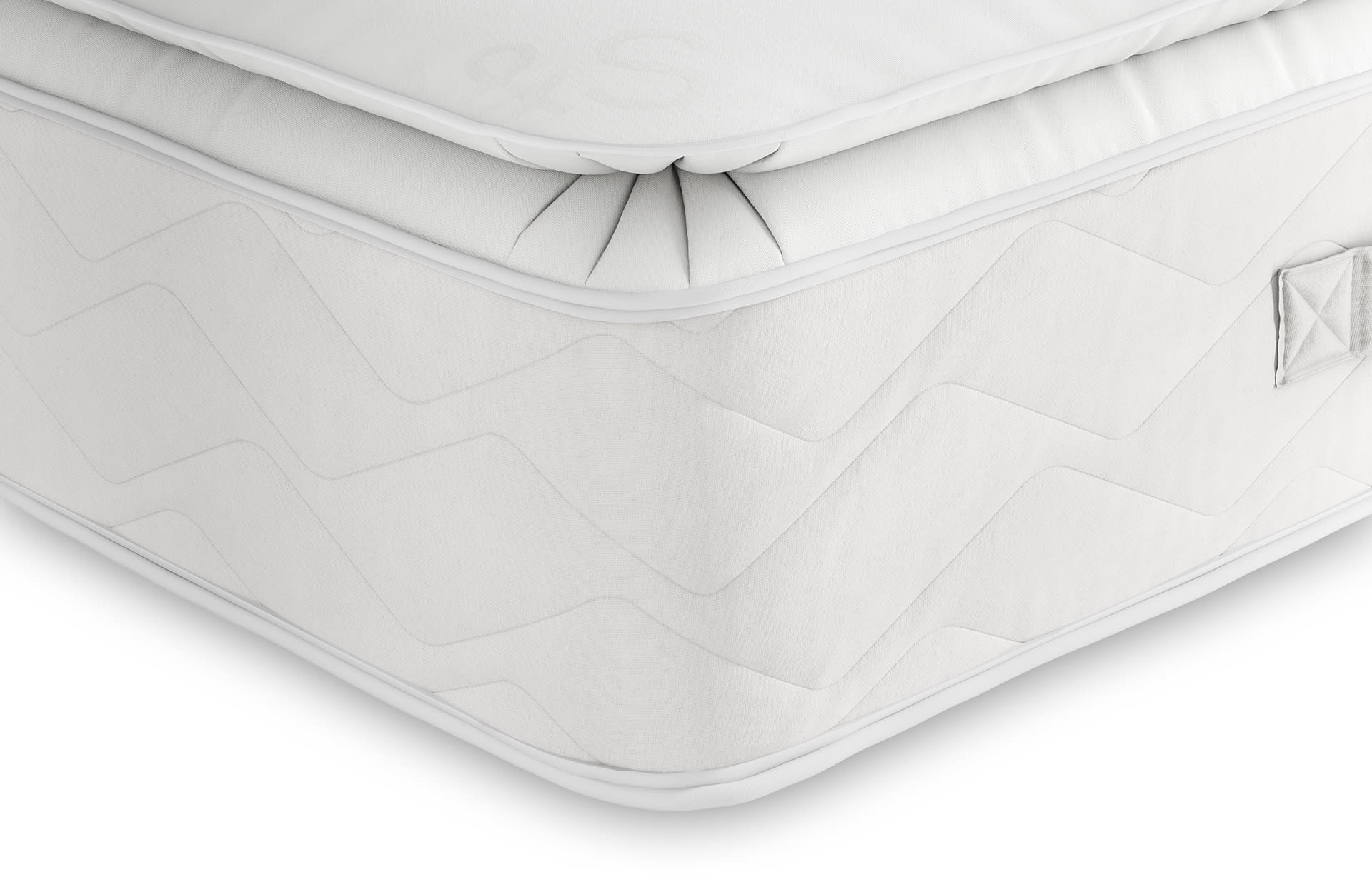 M&S Collection 1050 Pocket Spring Medium Pillowtop Mattress - 3FT - White, White