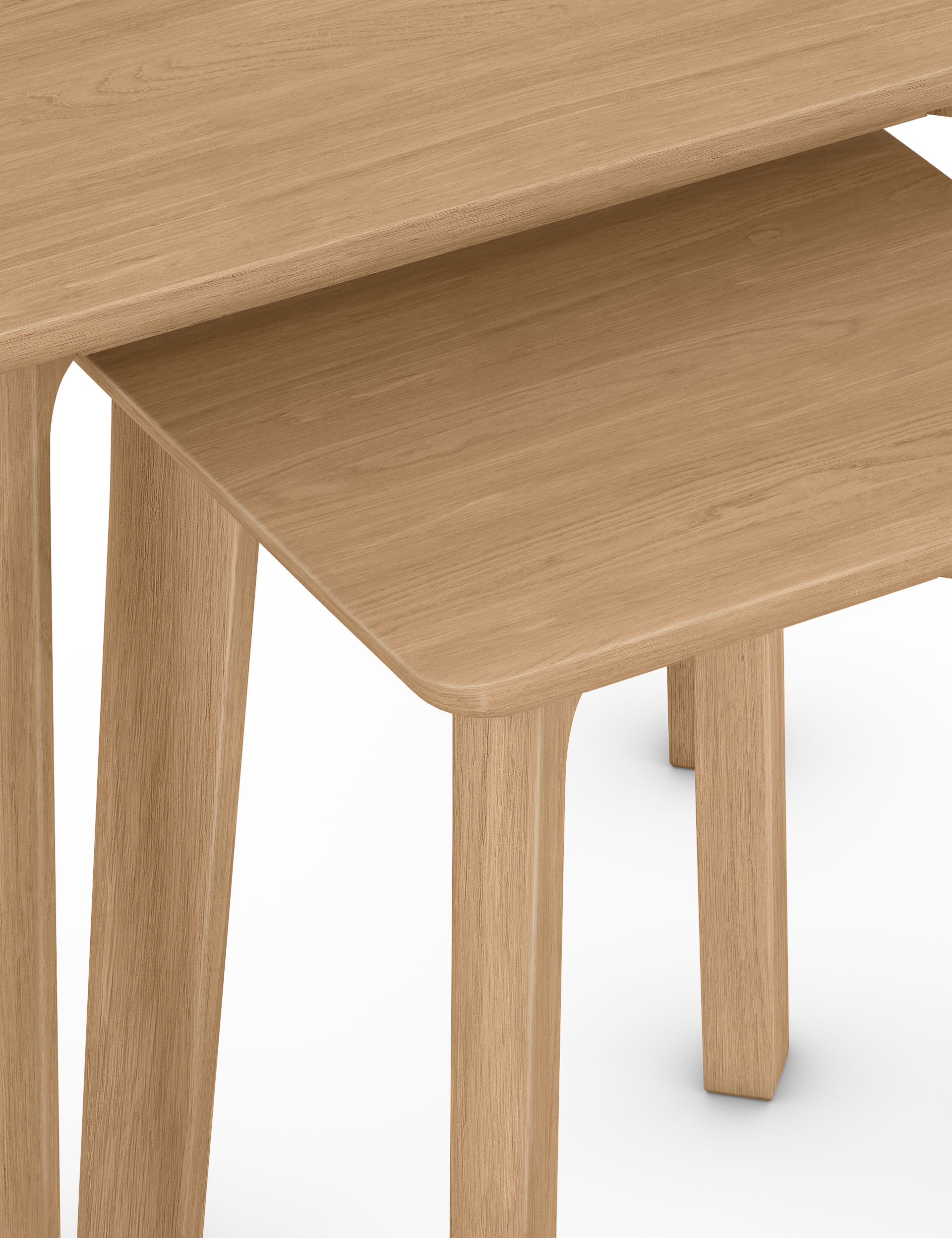 M&S Collection Nord Nest of Tables - Oak, Oak