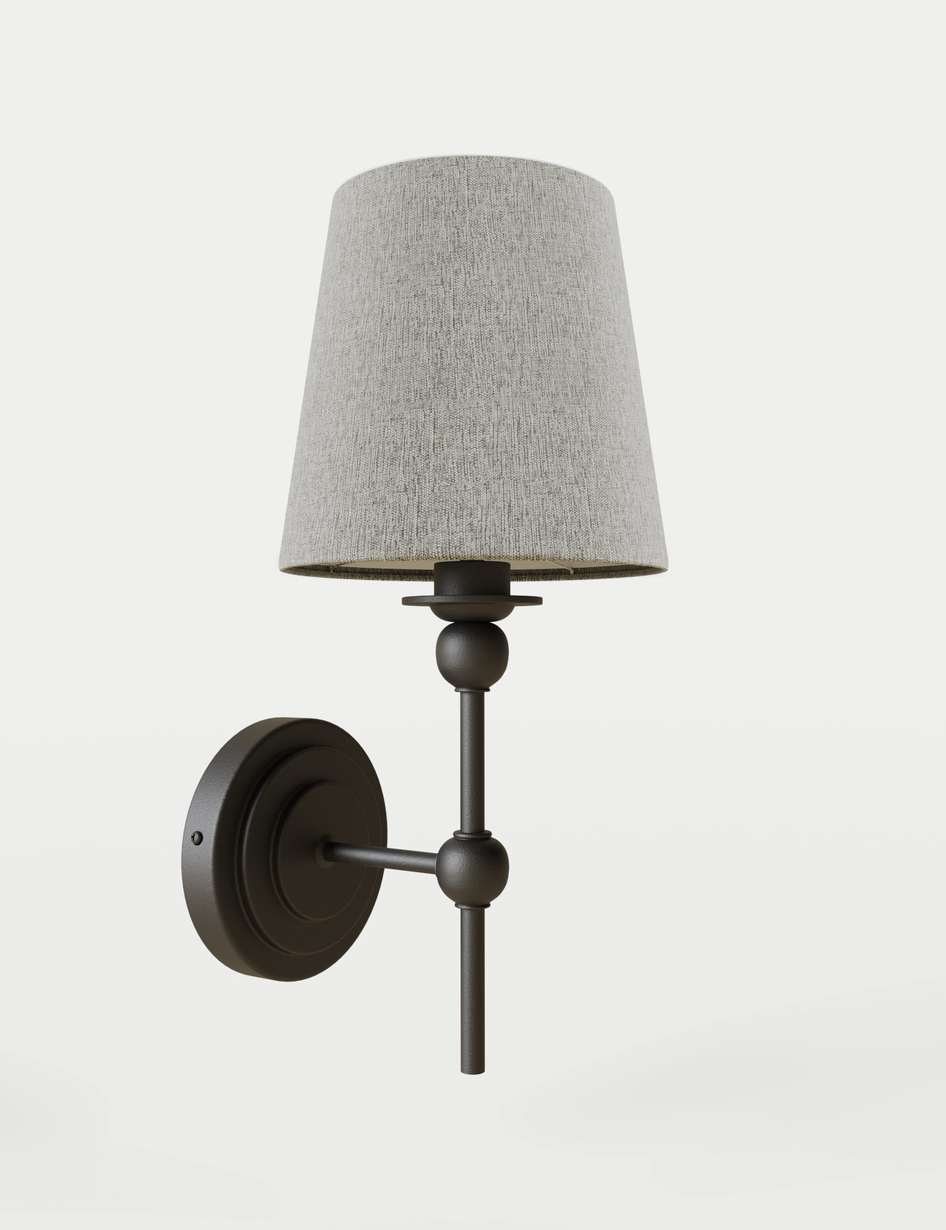 M&S Collection Blair Wall Light - Black Mix, Black Mix,Antique Brass,Grey Mix