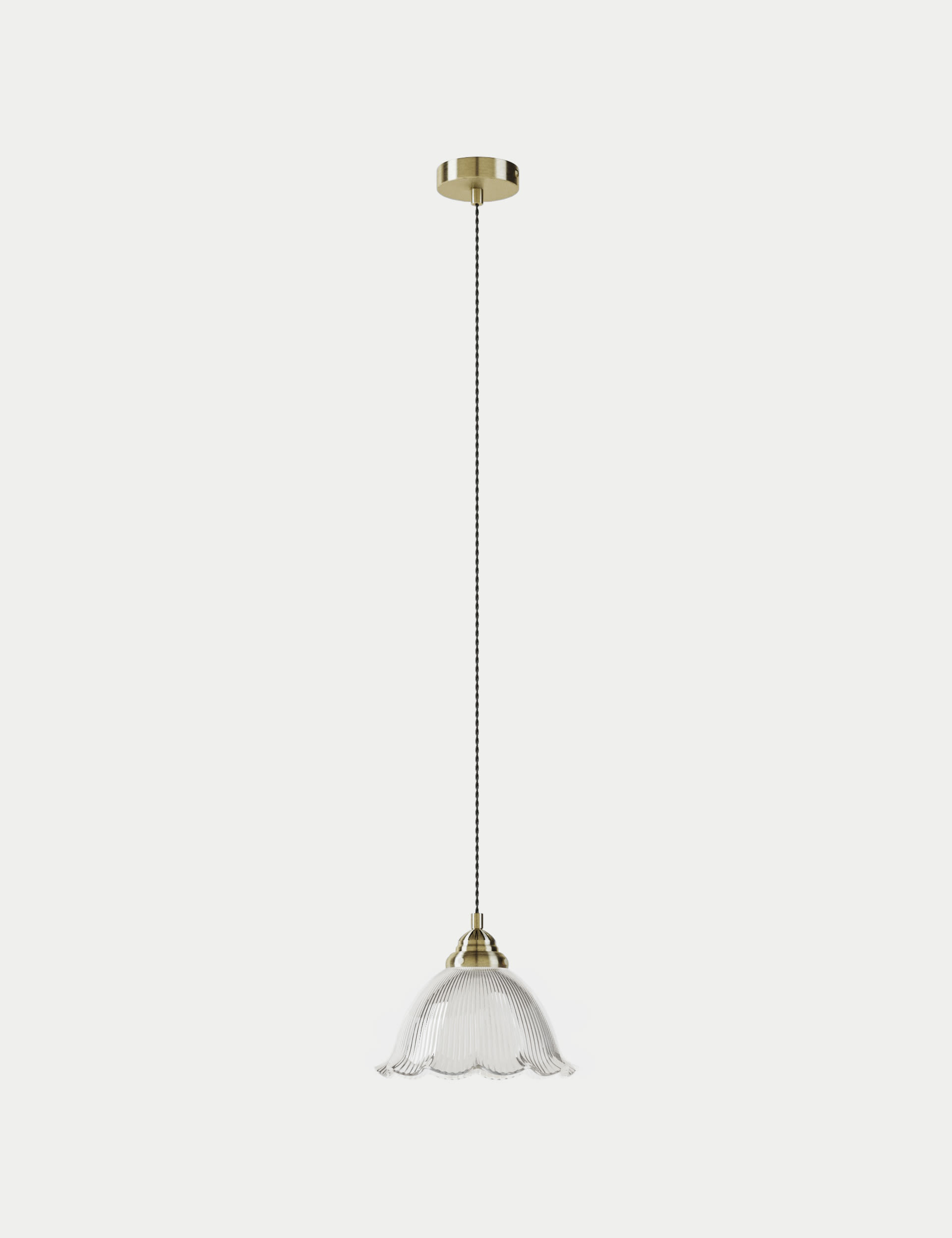 M&S Collection Josephine Pendant Light - Clear, Clear,Pea Green