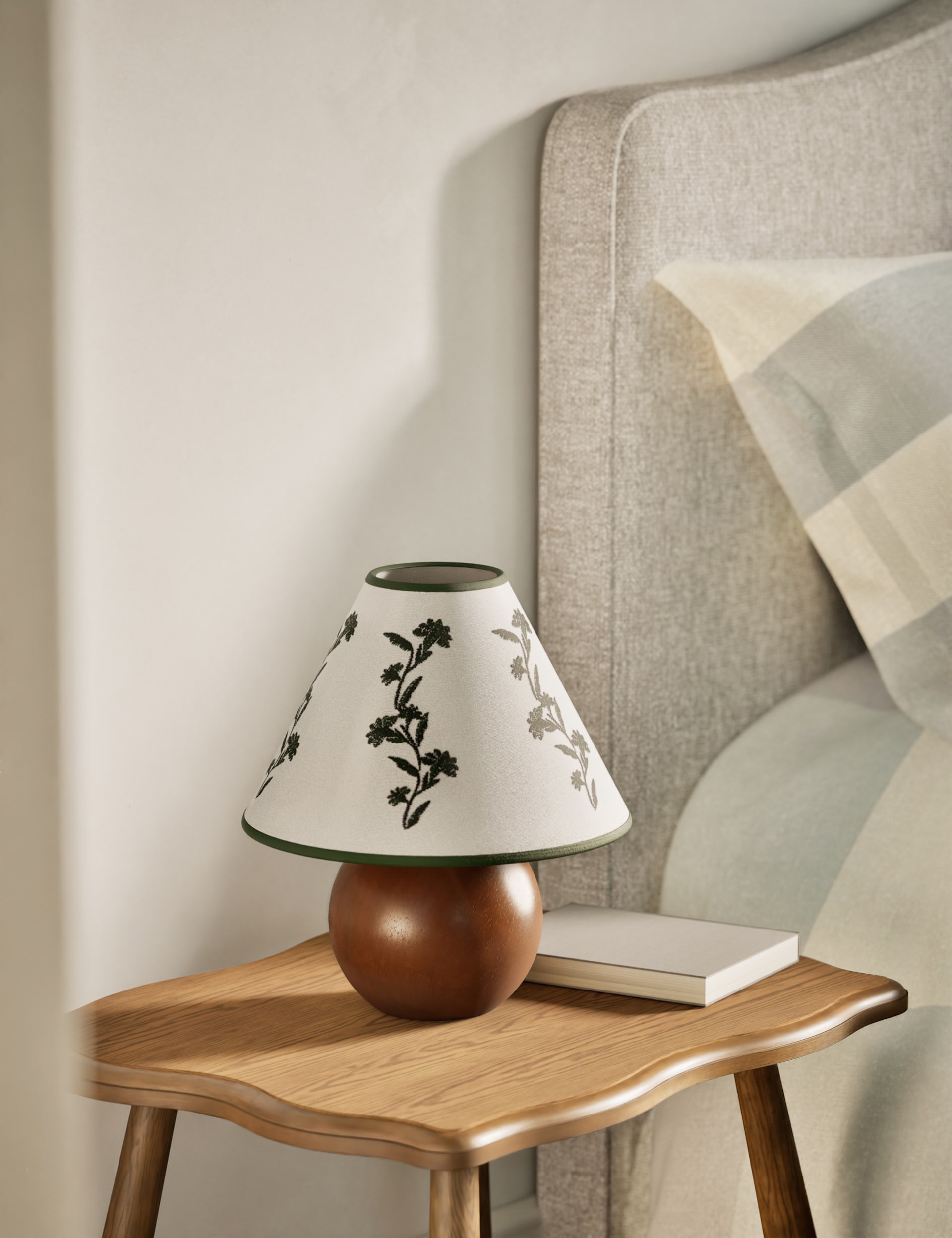 M&S Collection Betty Table Lamp - Natural, Natural