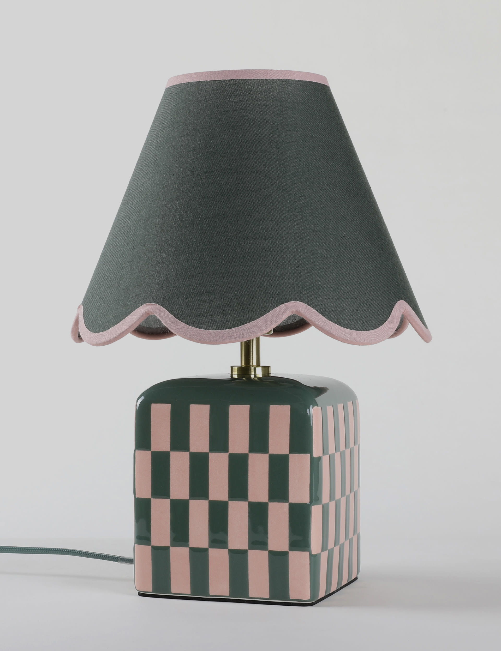 M&S Collection Checkerboard Table Lamp - Multi, Multi