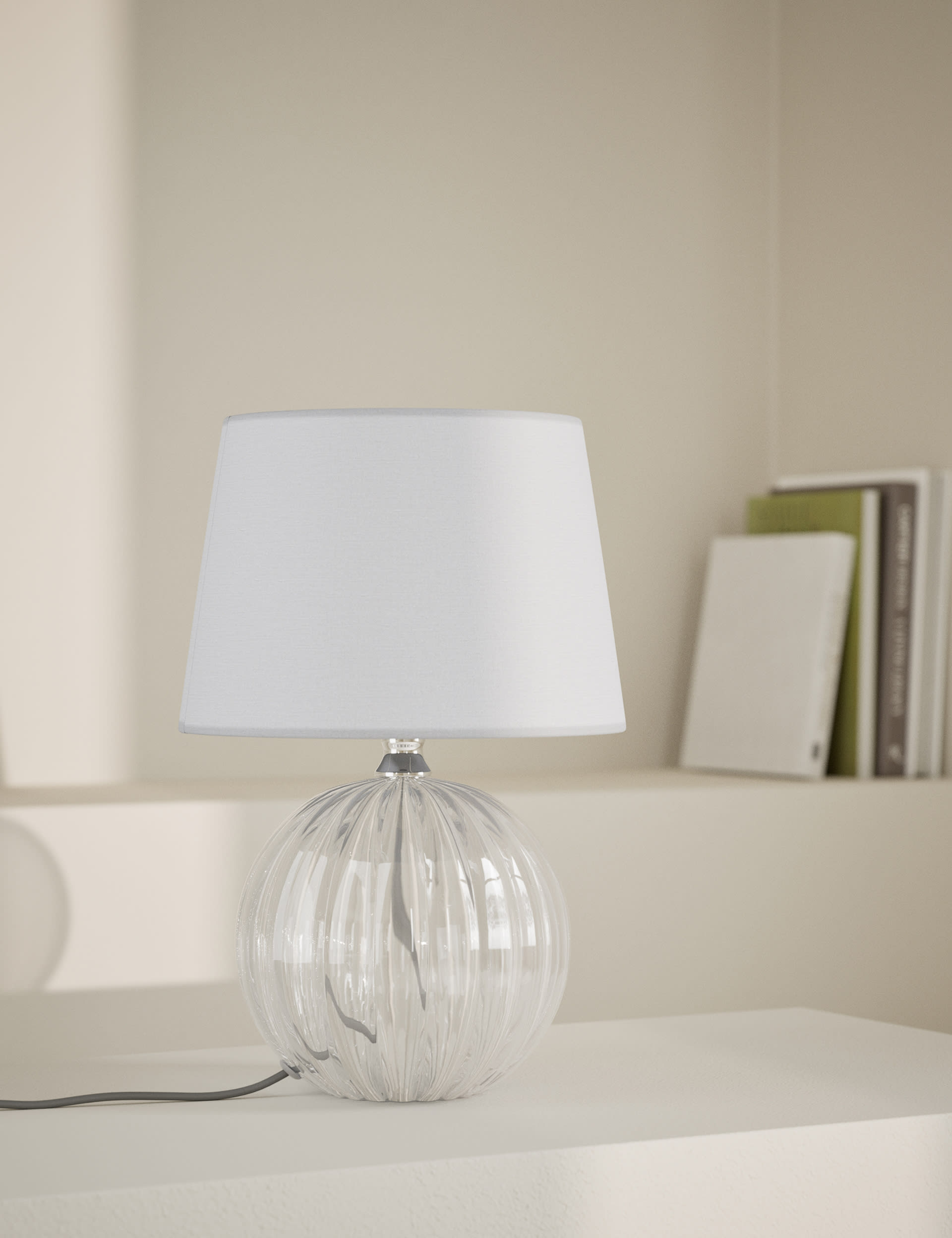 M&S Collection Glass Table Lamp