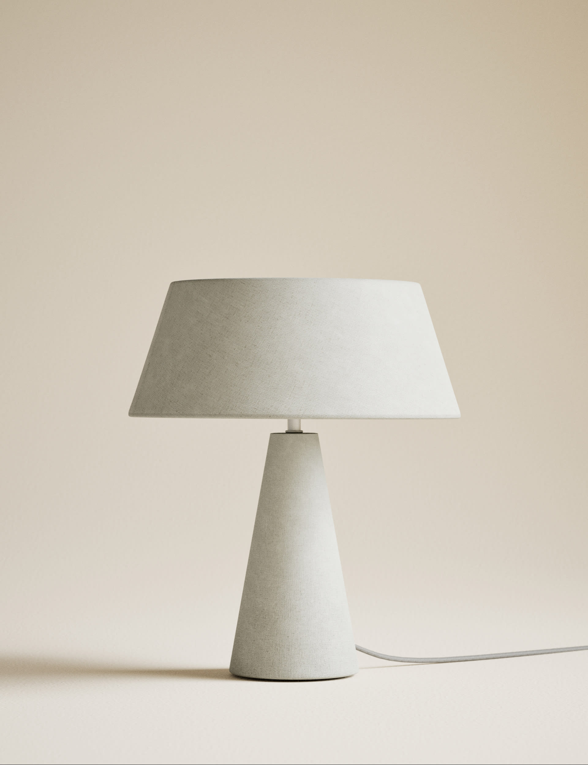 M&S Collection Diffused Fabric Shade Table Lamp - Brown, Brown