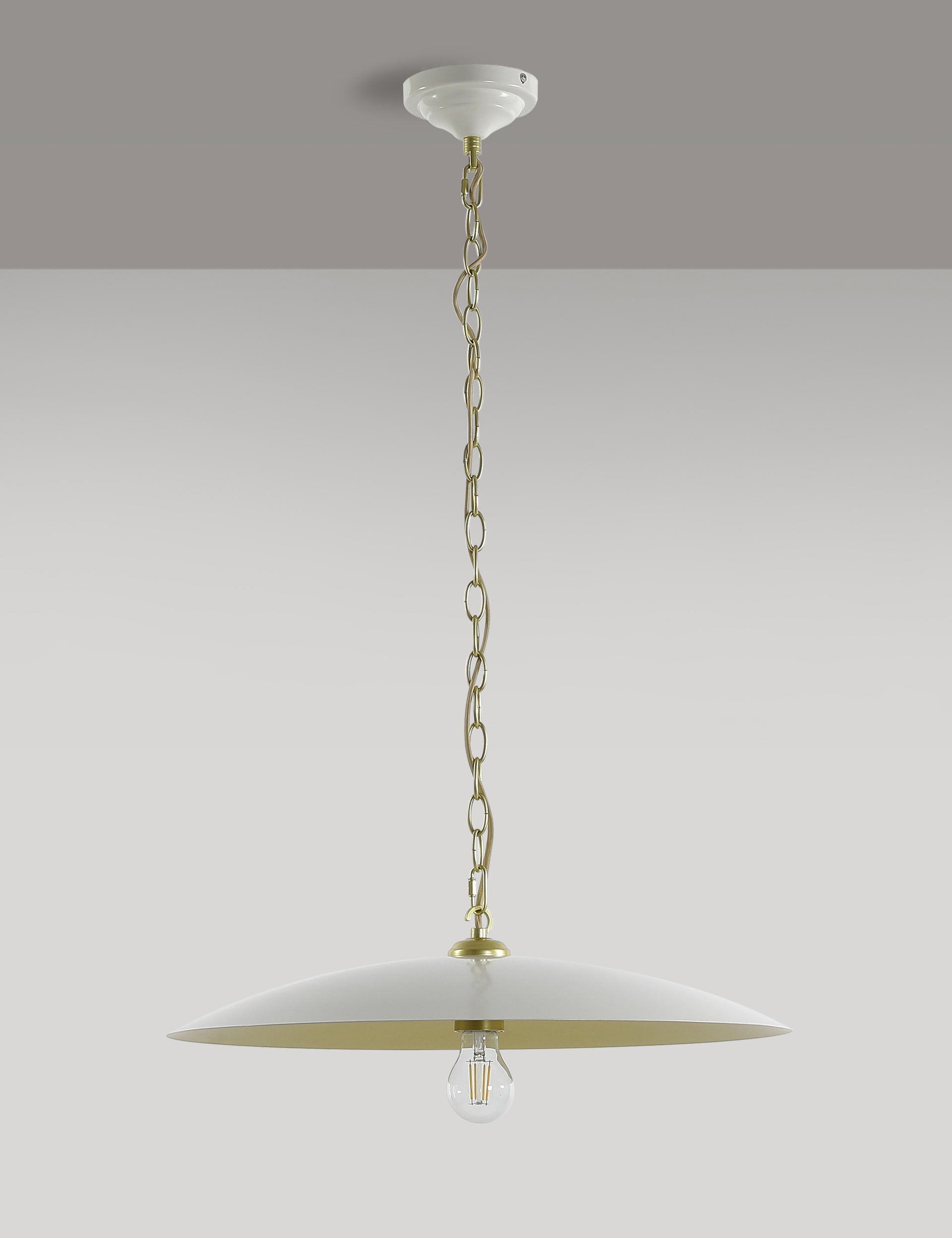 M&S Collection Casual Pendant Ceiling Light - White, White