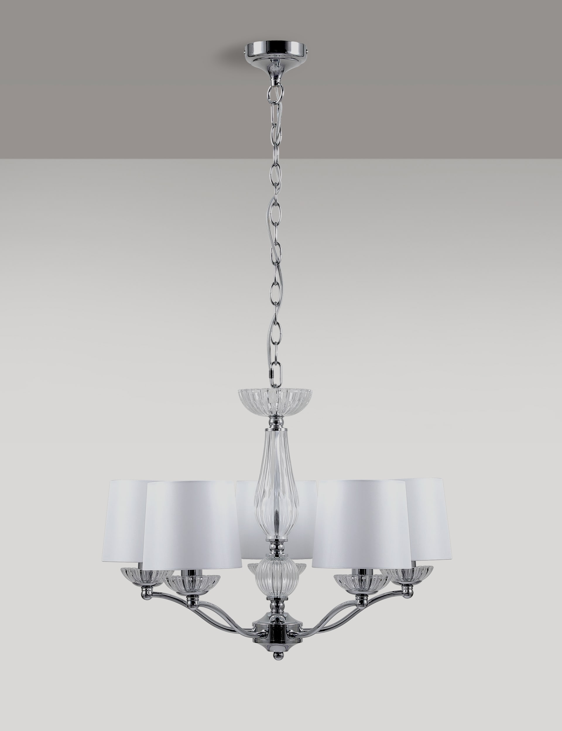 M&S Collection Crystal Pendant Light - Silver, Silver