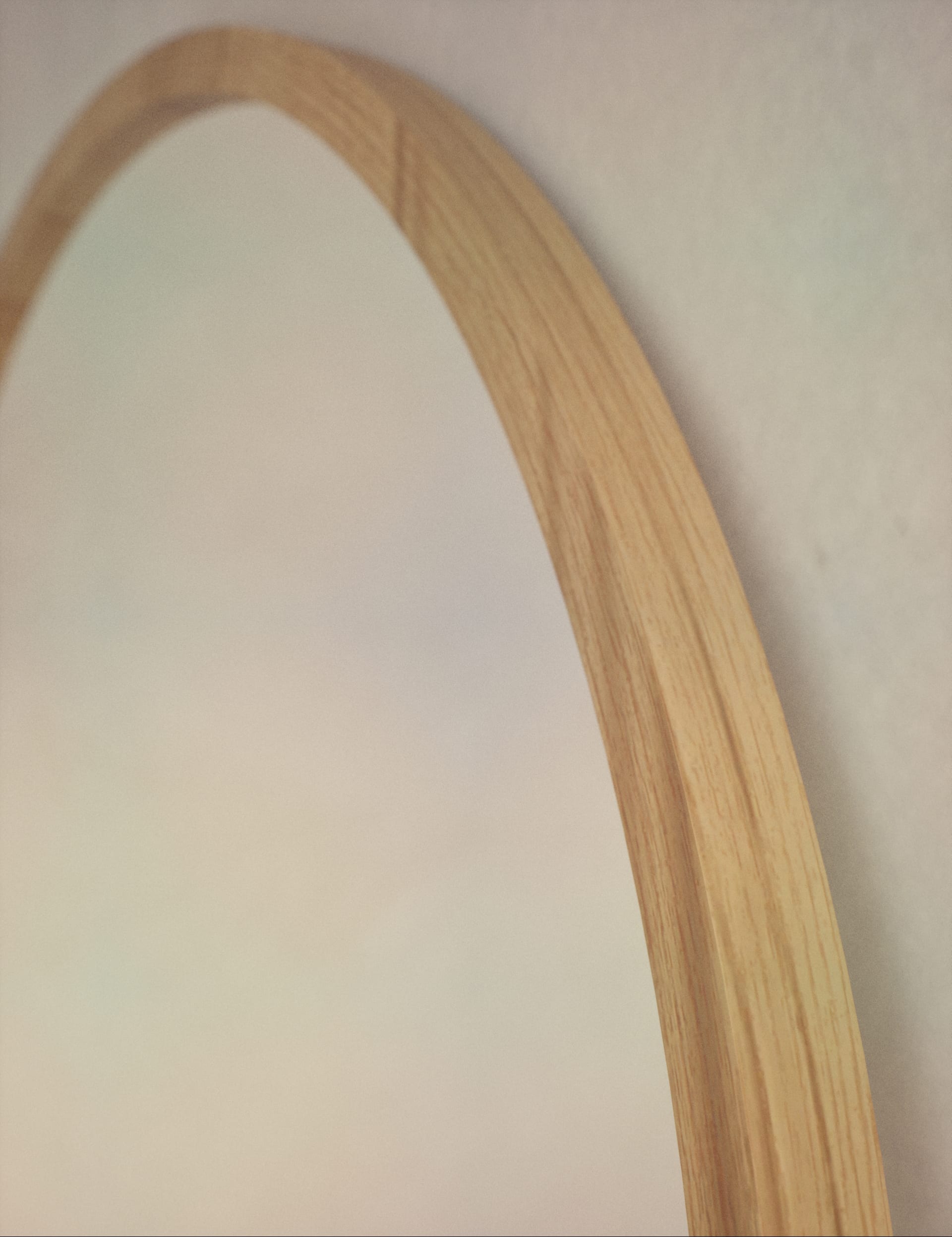 M&S Collection Wooden Arch Free Standing Mirror - Natural, Natural