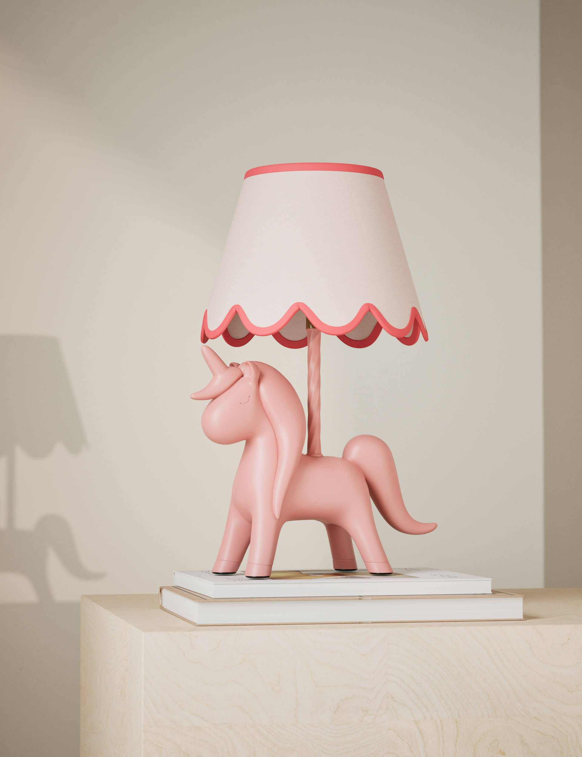 M&S Collection Unicorn Table Lamp - Pink, Pink