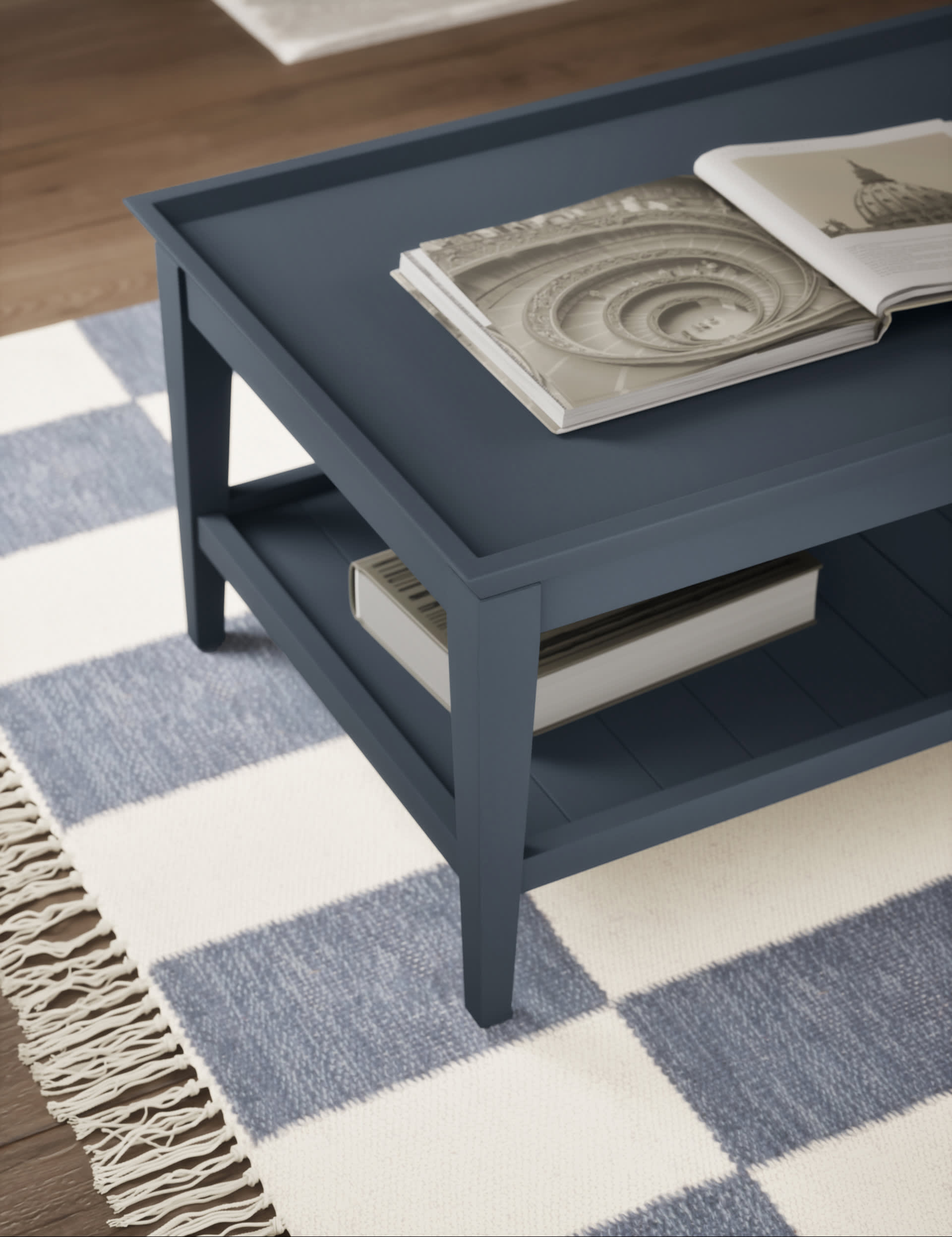 M&S Collection Sandbanks Coffee Table - Slate Blue, Slate Blue